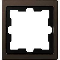 Рамка универсальная Schneider Electric Merten D-Life 1-м. металл мокко  картинка